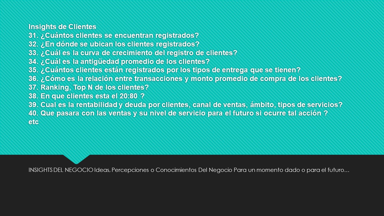 Insights de clientes